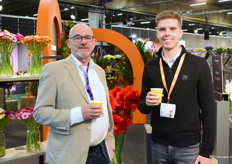Peter du Crocq en Roy Benning van Van der Eng kwamen netwerken op de beurs.